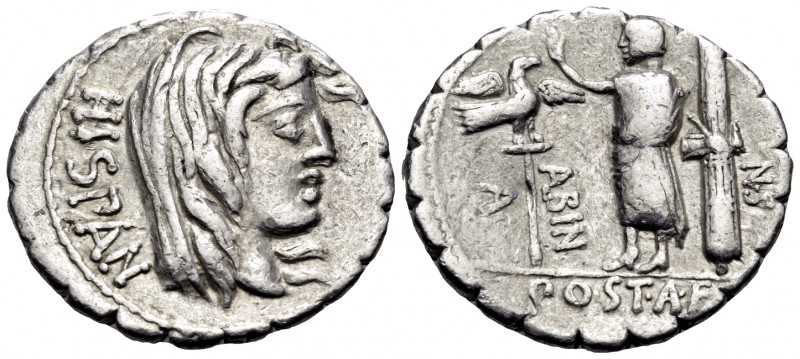 A. Postumius A.f. Sp.n. Albinus, 81 BC. Denarius Serratus (Silver, 20 mm, 4.02 g...