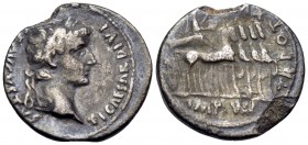 Rome. Tiberius, 14-37 AD. Denarius (Silver, 19 mm, 3.51 g, 1 h), 15-16. TI CAESAR DIVI AVG F AVGVSTVS Laureate head of Tiberius to right. Rev. Tiberiu...
