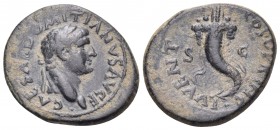 Domitian, as Caesar, 69-81. Semis (Orichalcum, 17.5 mm, 2.84 g, 6 h), uncertain mint in Asia minor, possibly Ephesos, 77-78. CAESAR DOMITIANVS AVG F L...