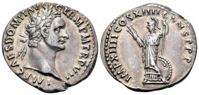 Domitian, 81-96. Denarius (Silver, 19 mm, 3.28 g, 6 h), Rome, 88. IMP CAES DOMIT AVG GERM P M TR P VII Laureate head of Domitian to right. Rev. IMP XI...