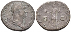 Hadrian, 117-138. As (Copper, 26 mm, 11.94 g, 6 h), probably struck for use in the East, Rome, circa 130-133. HADRIANVS AVG COS III P P Laureate and d...