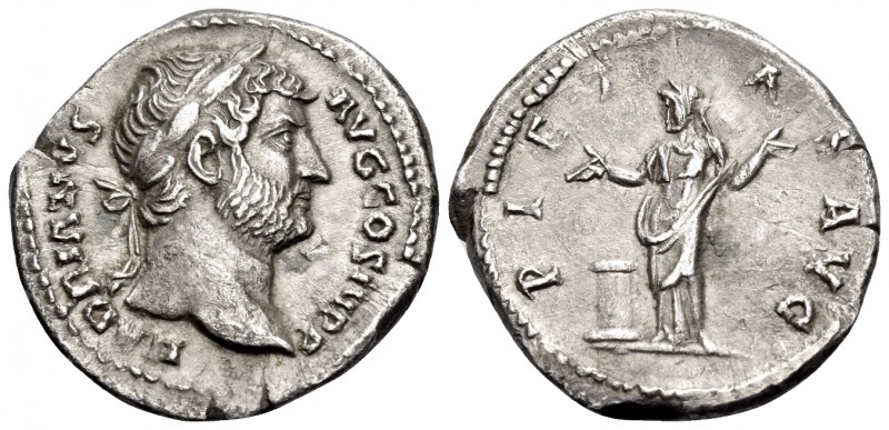 Hadrian, 117-138. Denarius (Silver, 18 mm, 2.98 g, 5 h), Rome, c. 133-135. HADRI...