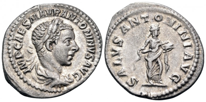 Elagabalus, 218-222. Denarius (Silver, 21 mm, 2.77 g, 6 h), Rome, 218. IMP CAES ...