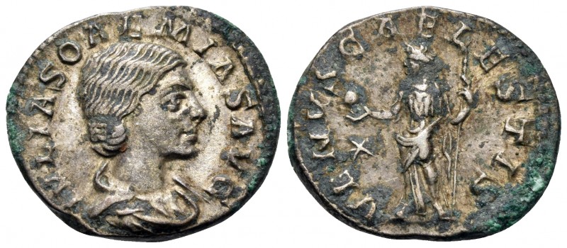 Julia Soaemias, Augusta, 218-222. Denarius (Silver, 19 mm, 3.09 g, 6 h), daughte...