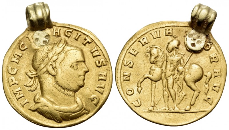 Tacitus, 275-276. Aureus (Gold, 20x25 mm, 4.45 g, 11 h), Siscia, 276. IMP C M C[...