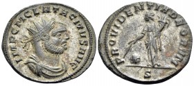Tacitus, 275-276. Antoninianus (Bronze, 23 mm, 4.19 g, 11 h), Siscia, 2nd officina, November-December 275. IMP C M CLA TACITVS AVG Radiate, draped and...