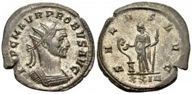 Probus, 276-282. Antoninianus (Billon, 23 mm, 3.65 g, 11 h), Rome, 276. IMP C M AVR PROBVS AVG Radiate and cuirassed bust of Probus to right. Rev. SAL...