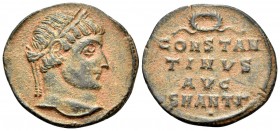 Constantine I, 307/310-337. Follis (Bronze, 17.5 mm, 1.95 g, 11 h), Antioch, 3rd officina, 324-325. Laureate head of Constantine I to right. Rev. CONS...