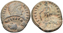 Helena, Augusta, 324-328/30. Follis (Bronze, 21.5 mm, 2.85 g, 12 h), Cyzicus, 1st officina, 324-325. FL HELENA AVGVSTA Diademed and mantled bust of He...