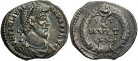 Julian II, 360-363. Siliqua (Silver, 18 mm, 1.86 g), Arelate (Arles), 2nd officina, 362-363. D N FL CL IVLI-ANVS P F AVG Pearl-diademed, draped, and c...