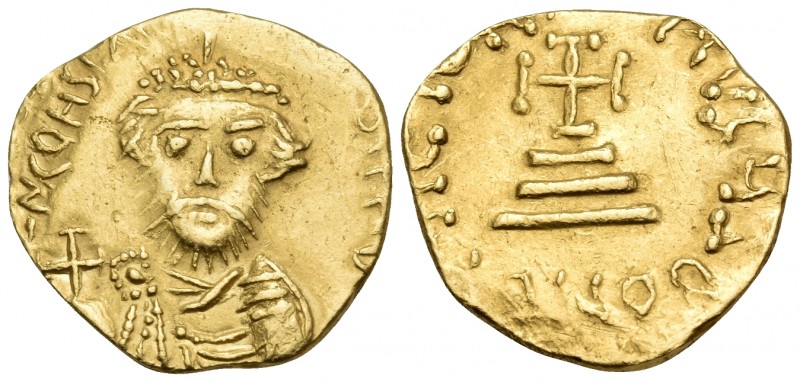 Constans II, 641-668. Solidus (Gold, 18.5 mm, 4.43 g, 5 h), pseudo imperial coin...