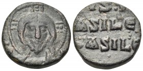 Anonymous Folles, time of Basil II & Constantine VIII, circa 976-1025. Follis (Bronze, 16.5 mm, 4.04 g, 6 h), Class A2, Constantinople. [+ EMMA-NOVHΛ/...