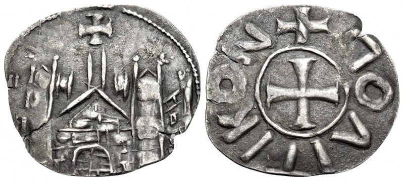 John V Palaeologus, 1341-1391. Tornese (Billon, 15 mm, 0.57 g, 7 h), an example ...