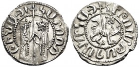 ARMENIA, Cilician Armenia. Royal. Hetoum I, 1226-1270. Tram (Silver, 22 mm, 2.86 g, 6 h). +ՀԱՐՈՂՈԻԹ ԻԻ•ՆՆ ԱՅ Ե 'by the will of God' Queen Zabel and He...