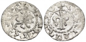 ARMENIA, Cilician Armenia. Royal. Smpad, 1296-1298. Quarter Tram (Silver, 15 mm, 0.65 g, 1 h), Sis. +ՍՄԲԱՏ + ԹԱԳՈՐ ('King Smpad' in Armenian) Lion adv...