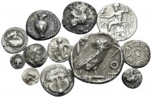 GREEK. Circa 5th-2nd century BC. (Silver, 30.90 g). A lot of Twelve Silver coins from mainland Greece. All finely toned. About very fine or better. So...