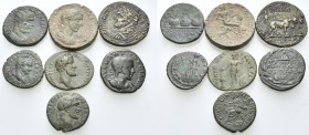 ROMAN PROVINCIAL. Asia Minor. Circa 2nd - 3rd century AD. (Bronze, 77.00 g). A group of Seven (7) Roman Provincial bronze Coins, of the 2nd and 3rd ce...