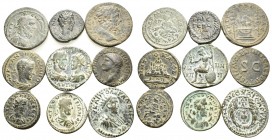 ROMAN PROVINCIAL. Asia Minor. Circa 3rd century AD. (Bronze, 106.00 g). A group of Nine (9) Roman Provincial bronze Coins, including some rare types. ...
