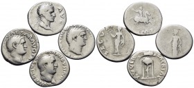 ROMAN IMPERIAL. Year of the 4 emperors. 69 AD. (Silver, 12.61 g). Lot of Four (4) silver Denarii from the year of the four Emperors, including 1 Denar...
