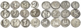 ROMAN IMPERIAL. Circa 1st-3rd Century AD. (Silver, 38.68 g). Lot of Twelve (12) Roman Denarii, from Augustus to Caracalla. A lovely group, ideal for a...