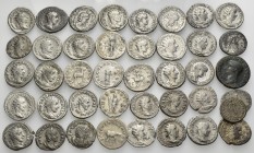 ROMAN IMPERIAL. Circa 1st-3rd Century AD. (157.00 g). A lot of forty-one (41) Silver and Bronze coins mainly Antoniniani of the mid 3rd century, but a...
