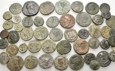 GREEK, ROMAN IMPERIAL, ROMAN PROVINCIAL, BYZANTINE. Circa 4th century BC-12 century AD. (260.00 g). A Lot of Fifty (50) Silver and Bronze Coins from G...