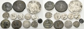 MISCELLANIA. Circa 4th century BC-12 century AD. (Silver, 96.00 g). A Lot of Twelve (12) Silver and Bronze Coins from ancient through early modern tim...