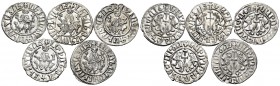 ARMENIA, Cilician Armenia. Royal. Levon I, 1198-1219. (Silver, 14.57 g). A lot of five Silver Trams, all well struck and clear. Extremely fine or bett...