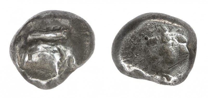 Hemidracma focense (515-500 a.C.). Tipo tesoro de Auriol. A/ ¿Cabeza de caballo ...
