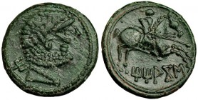 TITIAKOS, Tricio (La Rioja). Similar a la anterior sin linea de exergo. AE 9,4 g. I-2394. CNH-295/11. Pátina verde. EBC-.