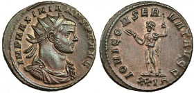 MAXIMIANO. Antoniniano. Roma (285-6). Marcas: XXIG en el exergo. R/ Ley.: IOVI ONSERVAT AVGG. RIC-506. EBC-. Ex C. Dattari.