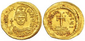 HERACLIO. Sólido. Constantinopla, I (610-613). R/ Cruz sobre gradas. SBB-729. EBC-.
