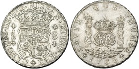 8 reales. 1768. Potosí. JR. VI-974. MBC+.