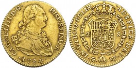 2 escudos. 1794. Madrid. MF. VI-1043. MBC-/MBC.