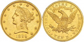 ESTADOS UNIDOS DE NORTEAMÉRICA. 10 dólarfes. 1899. KM-102. Pequeñas marcas. EBC+.
