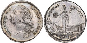 ESTADOS ITALIANOS. Parma. Medalla. Felipe I, infante de España, hijo de Felipe V e Isabel II de Francia. R/ SAECULA VINCIT; VIRTVTI ET HONORI, en el e...
