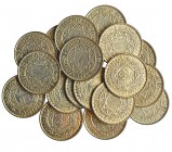 MARRUECOS. Lote de 19 monedas de 50 francos. 1371H. Y-51. SC.