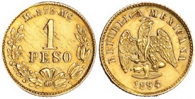 MÉXICO. 1 peso. 1894. Mº. KM-410.5. EBC-.