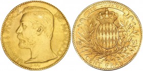 MÓNACO. 100 francos. 1891. A. KM-105. MBC+.