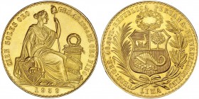 PERÚ. 100 soles. 1959. KM-231. SC.