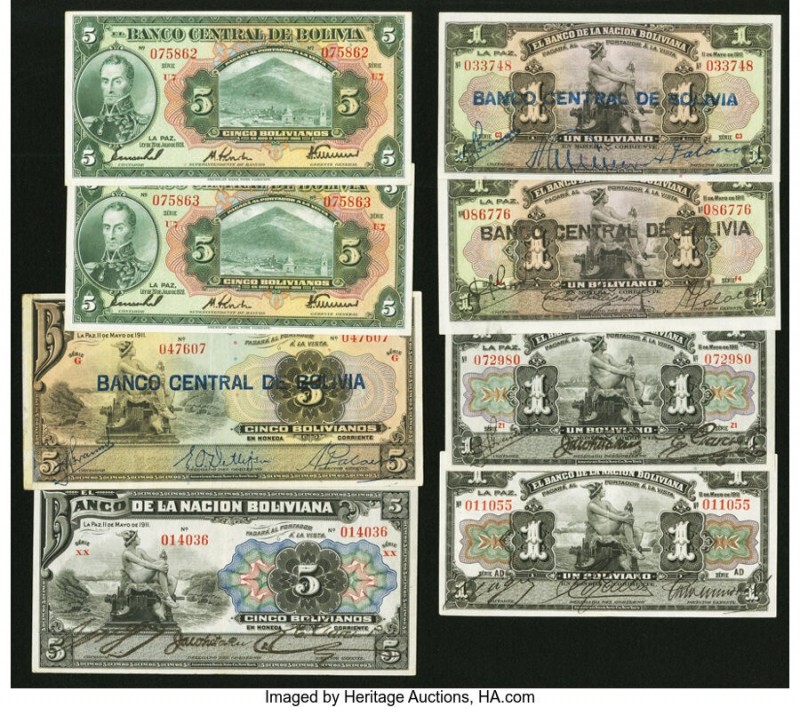 Bolivia Group Lot of 14 Examples Very Good-Extremely Fine. 

HID09801242017

© 2...