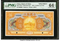 China Bank of China 5 Dollars or Yuan 1918 Pick 52s S/M#C294-101e PMG Choice Uncirculated 64 EPQ. Two POCs.

HID09801242017

© 2020 Heritage Auctions ...