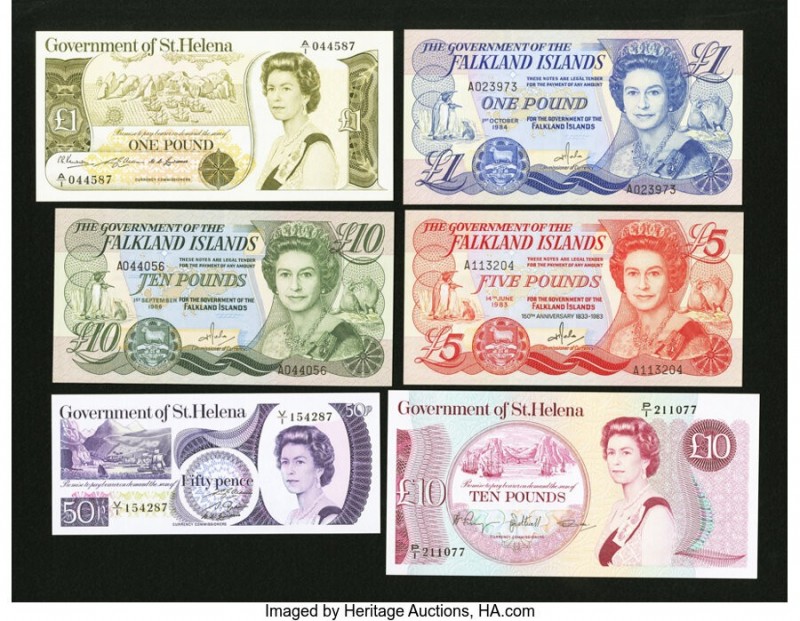 World (Comoros, Seychelles & More) Group Lot of 9 Examples Crisp Uncirculated. 
...