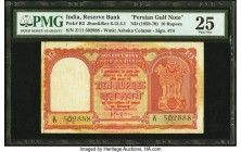 India Persian Gulf Issue 10 Rupees ND (1959-70) Pick R3 Jhun&Rez 6.12.3.1 PMG Very Fine 25. Staple holes at issue and annotation. 

HID09801242017

© ...