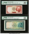 Iran Bank Melli 5; 200 Rials ND (1938; 1951) Pick 32Ae; 51 Two Examples PMG Choice Very Fine 35 EPQ; About Uncirculated 55. 

HID09801242017

© 2020 H...