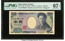 Solid 8s Serial Number Japan Bank of Japan 1000 Yen ND (2004) Pick 104d PMG Superb Gem Unc 67 EPQ. 

HID09801242017

© 2020 Heritage Auctions | All Ri...
