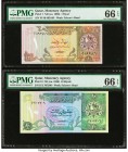 Qatar Qatar Monetary Agency 1; 10 Riyals ND (ca. 1980) Pick 7; 9 Two Examples PMG Gem Uncirculated 66 EPQ (2). 

HID09801242017

© 2020 Heritage Aucti...