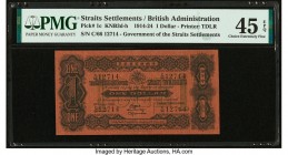 Straits Settlements Government of the Straits Settlements 1 Dollar 10.7.1916 Pick 1c KNB3d-h PMG Choice Extremely Fine 45 EPQ. 

HID09801242017

© 202...