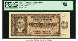 Turkey Central Bank 100 Lira 1930 (ND 1942) Pick 144a PCGS Currency About New 50. 

HID09801242017

© 2020 Heritage Auctions | All Rights Reserved