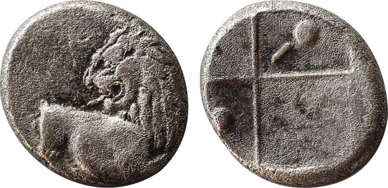 THRACE. Chersonesos. Hemidrachm (Circa 386-338 BC).
Obv: Forepart of lion right,...